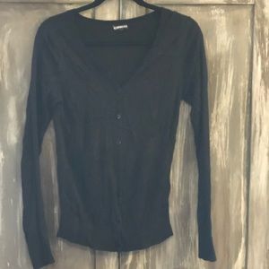Black button up cardigan